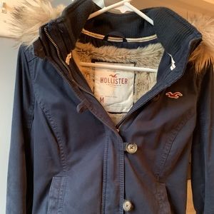 Fuzzy Hollister Winter Coat